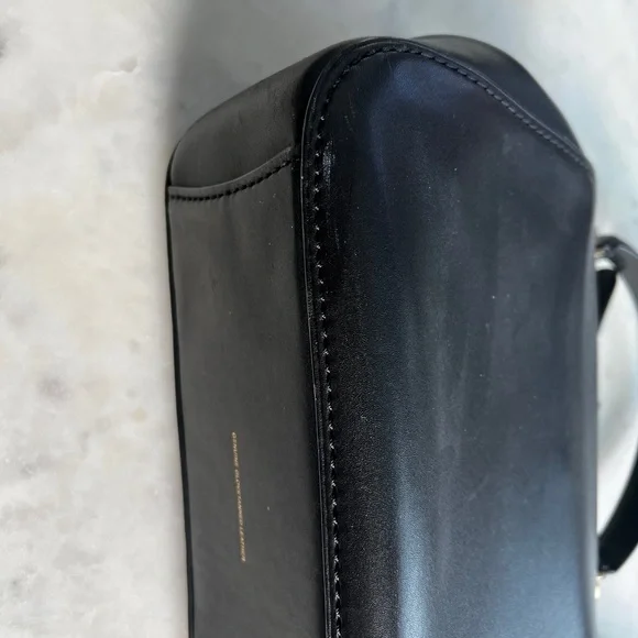 COACH 1941 Large Kisslock Frame black leather crossbody bag - Picture 7 of 16